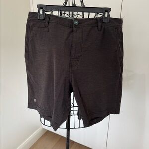 Linksoul Black Flat Front Shorts Casual Style